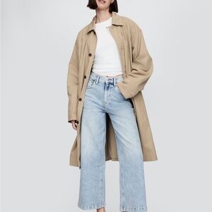 The GAP High Rise Stride Wide-Leg Ankle Jeans
